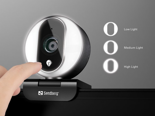 Веб-камера Sandberg Streamer Webcam Pro Full HD Ring Light (134-12)