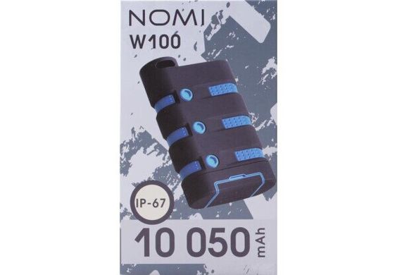 Универсальная мобильная батарея Nomi W100 10050 mAh Black