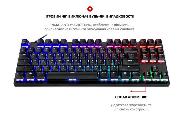 Клавиатура Motospeed K82 Outemu Blue (mtk82mb) Black