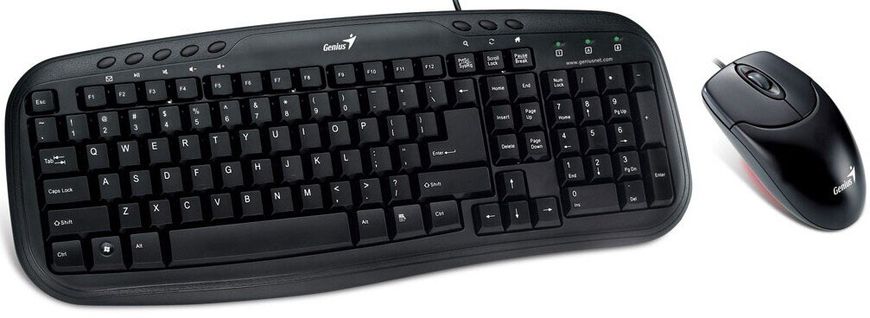 Комплект (клавіатура, мишка) Genius Smart KM-200 Black Ukr (31330003410)