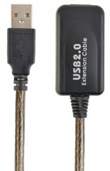 Активный удлинитель Cablexpert UAE-01-5M, USB 2.0, 5 м., Black