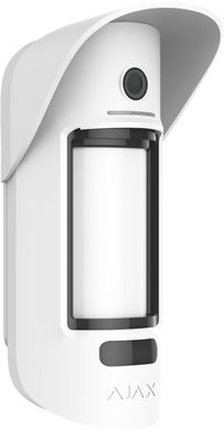 Бездротовий датчик руху з камерою Ajax MotionCam Outdoor PhOD Jeweller White (000027961)