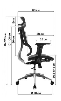 Офісне крісло для керівника GT Racer B-228A Gray
