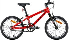 Велосипед 16" Leon GO Vbr 2022 червоний з чорним (OPS-LN-16-003)