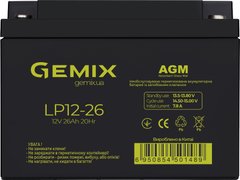 Аккумуляторная батарея Gemix 12V 26Ah AGM (LP12-26)