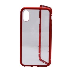 Чехол ArmorStandart Magnetic case 1 generation для iPhone XS Clear/Red (ARM53388)