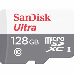 Карта пам'яті SanDisk microSDXC (UHS-1) Ultra 128Gb class 10 A1 (SDSQUNR-128G-GN6MN)