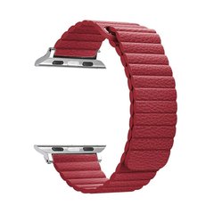 Ремешок ArmorStandart для смарт-часов Apple Watch ALL Series 42mm/44mm Leather Loop Band Red (ARM45824)