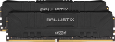 Оперативна пам'ять Crucial 32 GB (2x16GB) DDR4 3000 MHz Ballistix Black (BL2K16G30C15U4B)