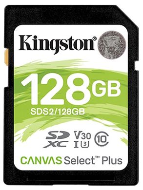 Карта пам'яті Kingston 128GB SDHC C10 UHS-I (SDS2/128GB)