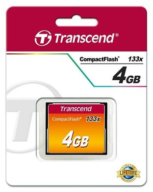 Карта пам'яті Transcend 4GB CF 133X (TS4GCF133)