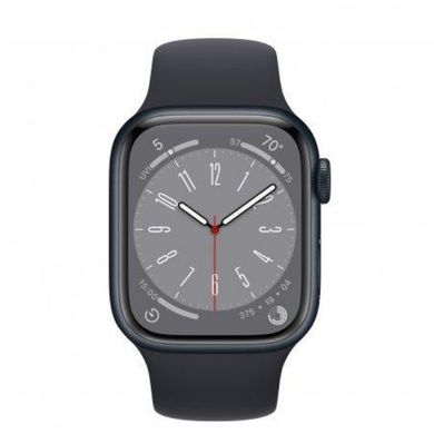 Apple Watch Series 8 41mm (GPS+LTE) Midnight Aluminum Case with Midnight Sport Band M/L MNUW3