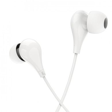 Наушники BOROFONE BM24 Milo universal earphones with mic White