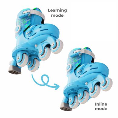 Роликовые коньки Yvolution Switch Skates синий размер 23-28