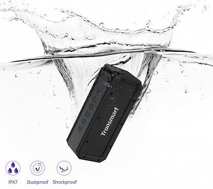 Портативна акустика Tronsmart Element Force+ Waterproof Portable Bluetooth Speaker Black