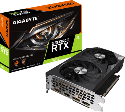 Відеокарта Gigabyte GeForce RTX 3060 WINDFORCE OC 12G (GV-N3060WF2OC-12GD)