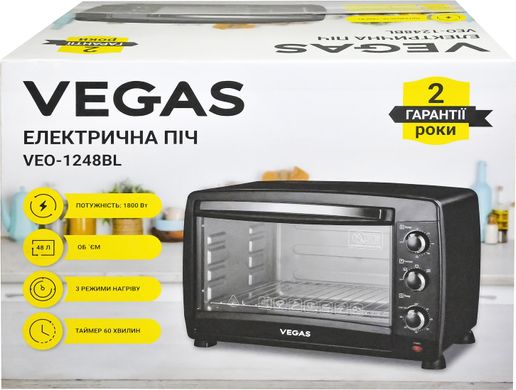 Электрическая печь Vegas VEO-1248BL