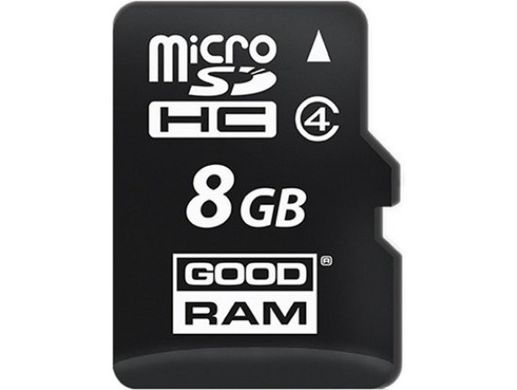 Карта памяти GOODRAM 8 GB microSDHC class 4 + SD Adapter M40A-0080R11