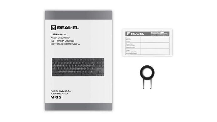 Клавиатура REAL-EL M 05 Grey