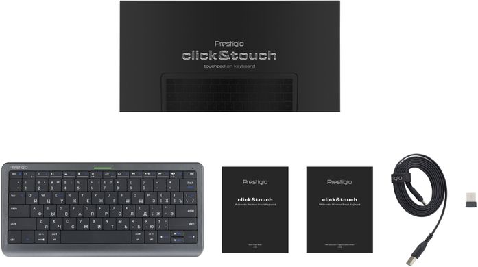 Клавиатура бездротовая Prestigio Click&Touch Bluetooth (PSKEY1SGRU)