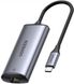 Перехідник Ugreen USB3.1 Type-C --> Ethernet RJ45 1000Mb CM275 cірий