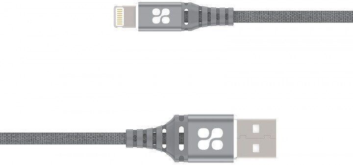 Кабель Promate NerveLink-I2 USB - Lightning 2 м Grey (nervelink-i2.grey)