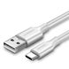 Кабель UGREEN US287 USB 2.0 to USB Type-C Cable Nickel Plating 3A 0.5m White (60120)
