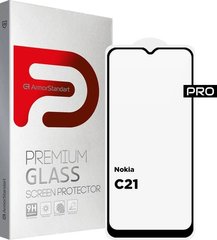 Защитное стекло ArmorStandart Pro для Nokia C21 Black (ARM70431)