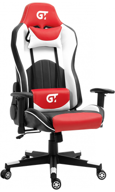 Комп'ютерне крісло для геймера GT Racer X-5813 black/red/white