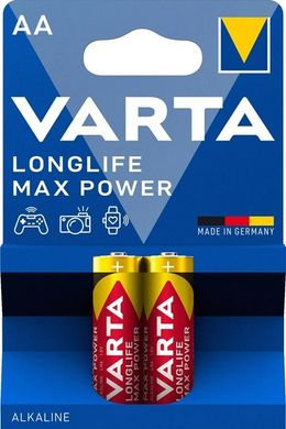 Батарейка VARTA LONGLIFE MAX POWER AA   BLI 2 ALKALINE