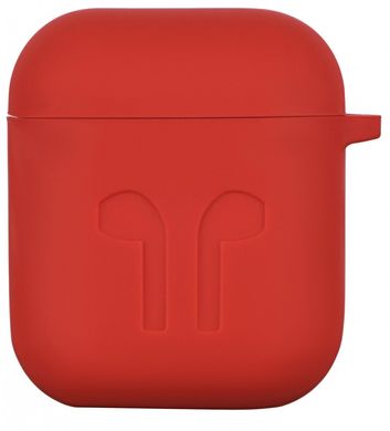 Чохол 2Е для Apple AirPods Pure Color Silicone Imprint (1.5mm) RoseRed (2E-AIR-PODS-IBSI-1.5-RRD)