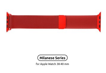 Ремешок ArmorStandart Apple Milanese Loop Band for Apple Watch 38mm/40mm Red