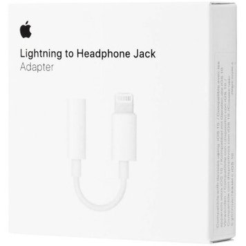 Кабель Apple Lightning to 3.5mm Headphone Jack Adapter ORIGINAL
