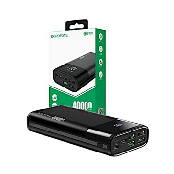 Універсальна мобільна батарея Power Bank Borofone DBT01 PD 40000 mAh Black