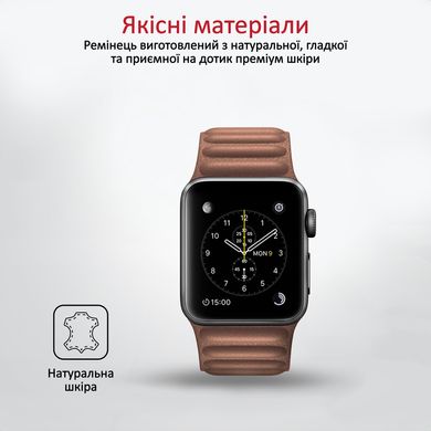 Ремінець шкіряний для Apple Watch Promate maglet-40.brown
