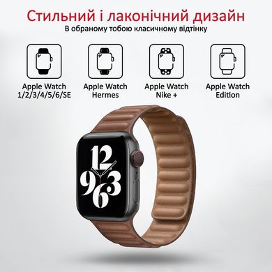 Ремінець шкіряний для Apple Watch Promate maglet-40.brown