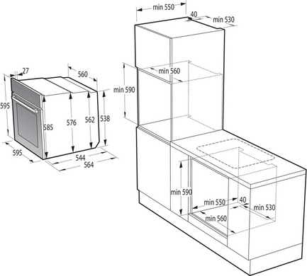 Духова шафа Gorenje BOS6737SYW