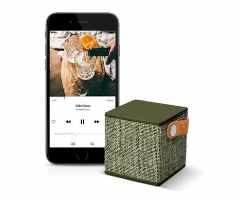 Портативна акустика Fresh 'N Rebel Rockbox Cube Fabriq Edition Bluetooth Speaker Army (1RB1000AR)