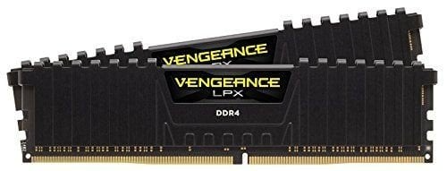 Оперативна пам'ять Corsair 16 GB (2x8GB) DDR4 2400 MHz Vengeance LPX Black (CMK16GX4M2A2400C16)