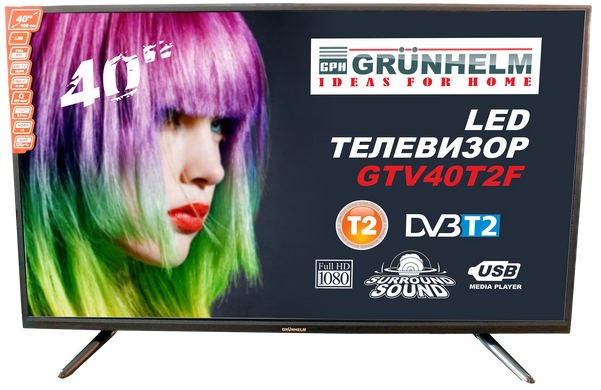 Телевизор Grunhelm GTV40T2F