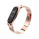 Ремінець Mijobs Metal Band V Style for Xiaomi Mi Band 4/3 Rose Gold