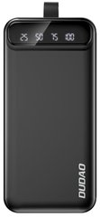 Універсальна мобільна батарея Dudao Powerbank K8s+ 30000mAh (3USB+LED) Black