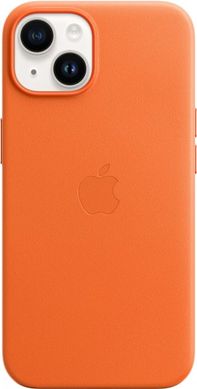 Чехол Apple для iPhone 14 Leather Case with MagSafe Orange (MPP83ZE/A)