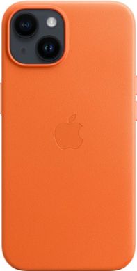 Чохол Apple для iPhone 14 Leather Case with MagSafe Orange (MPP83ZE/A)