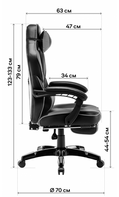 Комп'ютерне крісло для геймера GT Racer X-2749-1 Fabric Black Suede