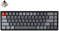 Клавіатура KEYCHRON K6 Aluminum Frame 68 keys Gateron Brown RGB BLACK (W3_KEYCHRON)