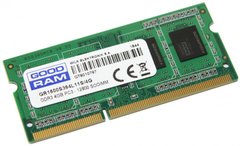 Оперативна пам'ять SO-DIMM Goodram 4GB/1600 DDR3 (GR1600S364L11S/4G)