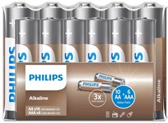 Батарейка Philips Entry Alkaline лужна AA+AAA плівка, 10+6 шт (LR036A16F/10)