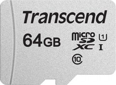 Карта пам'яті Transcend MicroSDHC 64GB UHS-I Class 10 Transcend 300S R95/W45MB/s (TS64GUSD300S)
