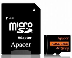 Карта пам'яті Apacer MicroSDXC 64GB (AP64GMCSX10U8-R)